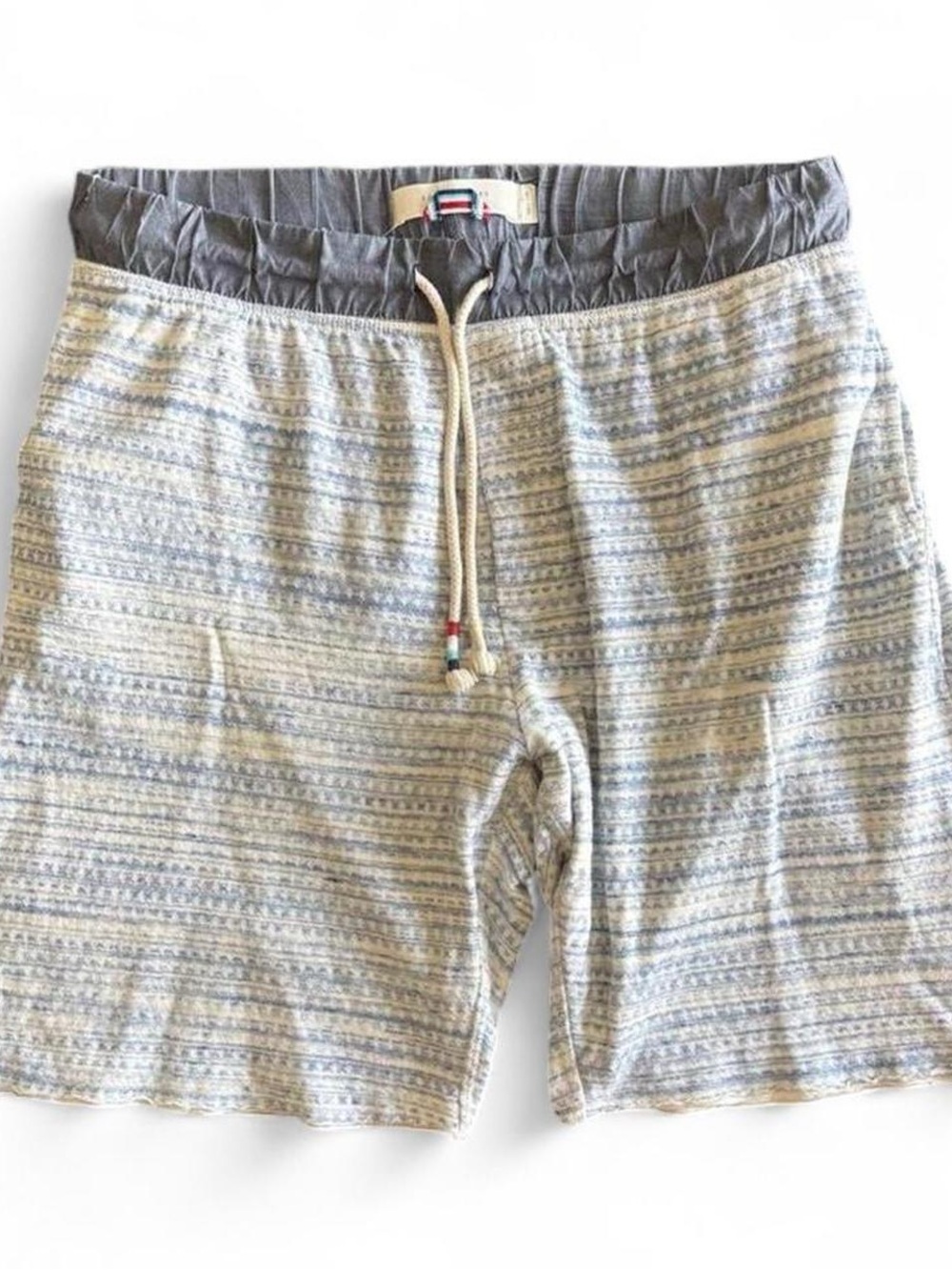 Sol Angeles Capri Knit Shorts blue cream striped - west coast beach surf